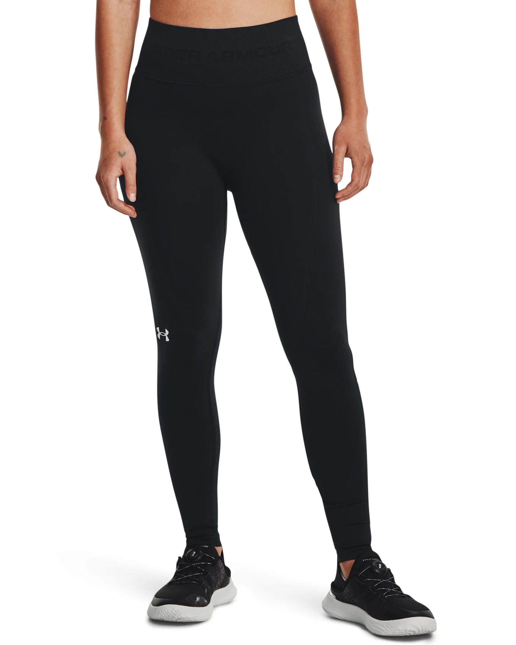 Buy Women Polyester High-Waist Gym Leggings - Black Online | Decathlon