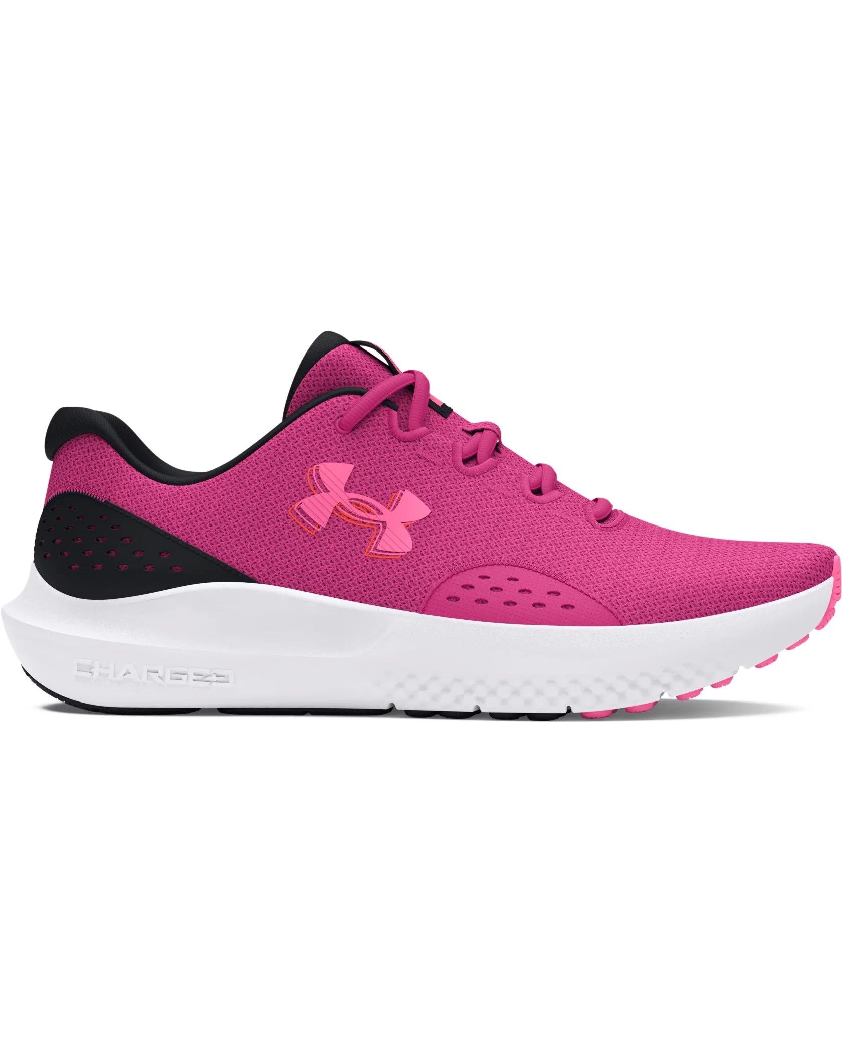 shoes Under Armour Charged Rogue 3 Metallic - Prime Pink/Halo Gray -  women´s 