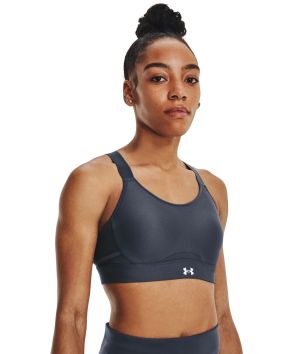 Under Armour Womens Infinity Covered Low-Impact Sports Bra, (001)  Black/Black/White, X-Small at  Women's Clothing store